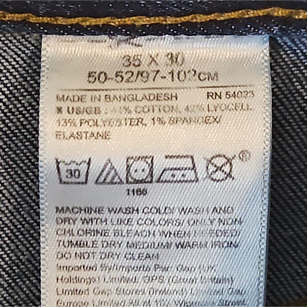 Banana Republic Men’s Traveler Medium Wash Slim Straight Jeans 35x30 - Picture 7 of 7